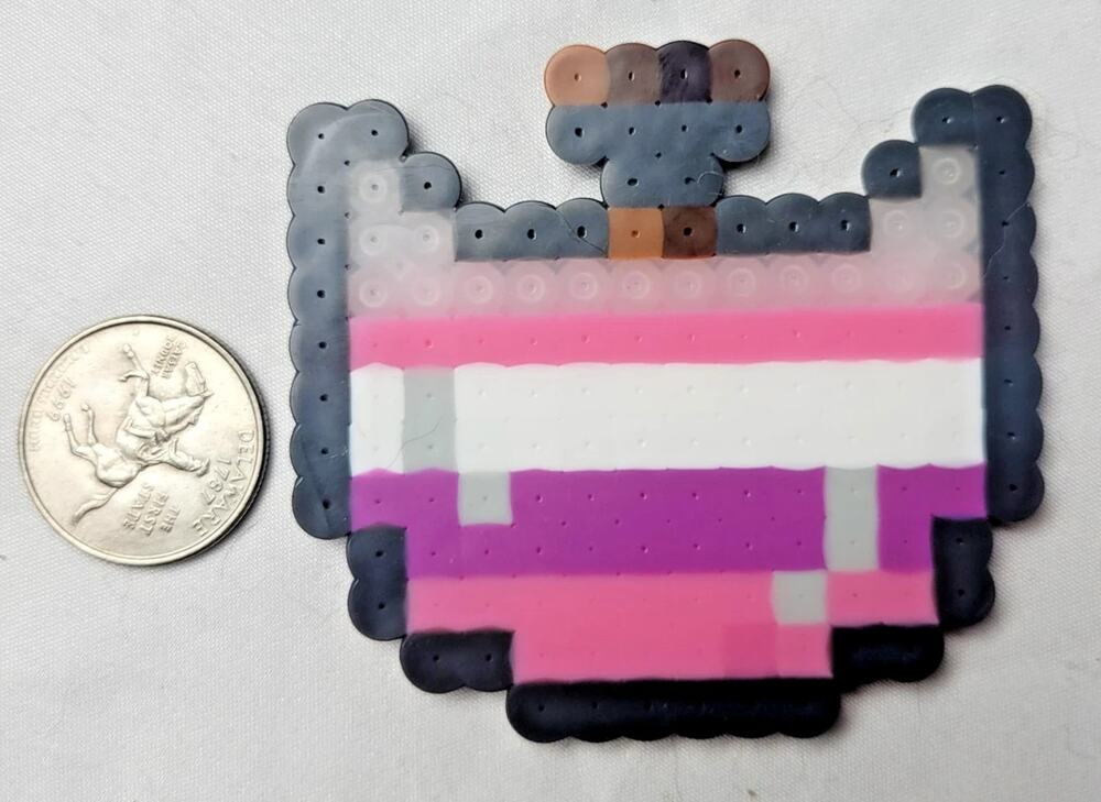 Sapphic LGBT Potion Perler Pixel Art